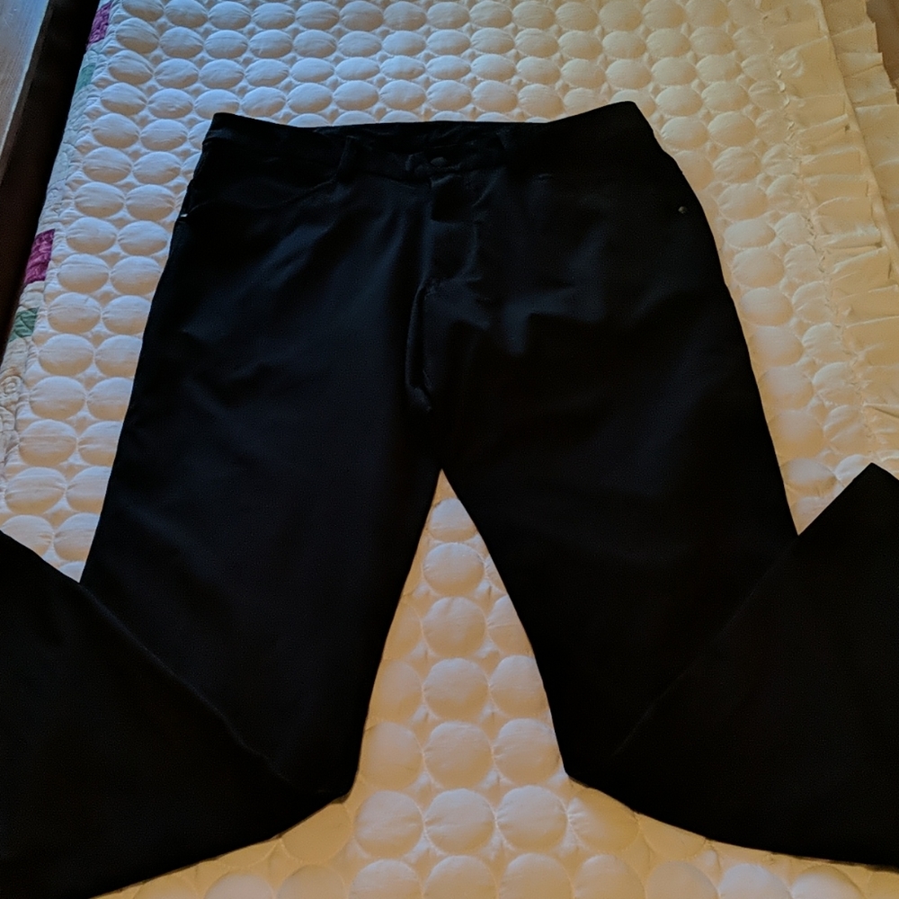Mens black lululemon ABC classic pants
